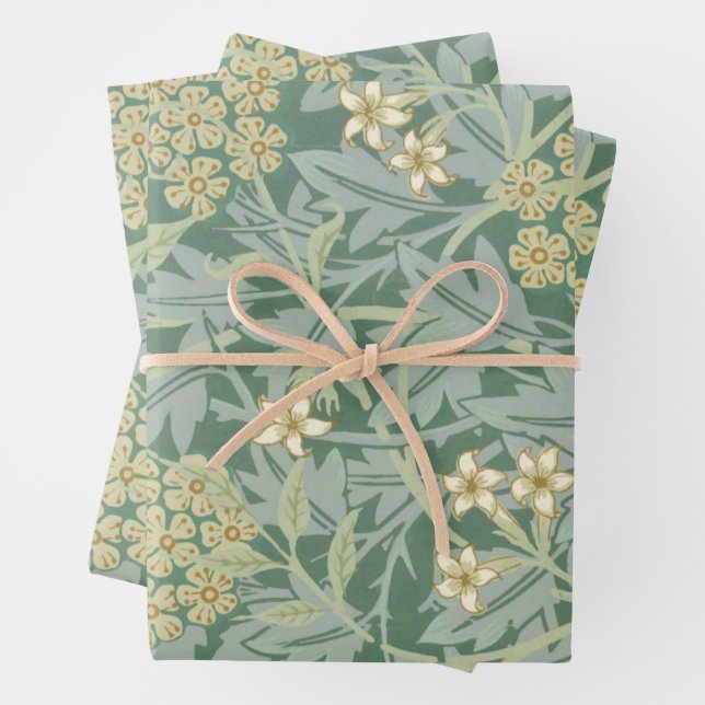 William Morris Papierblätter aus dem 19. Jahrhunde Geschenkpapier Set (Beispiel)