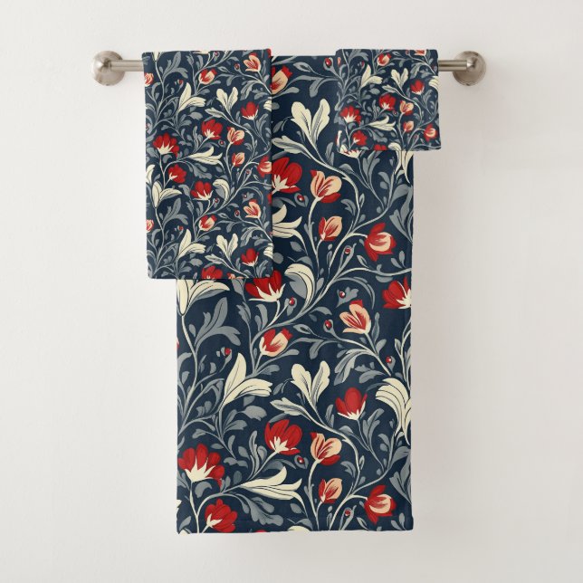 William Morris Pattern Badhandtuch Set (Insitu)