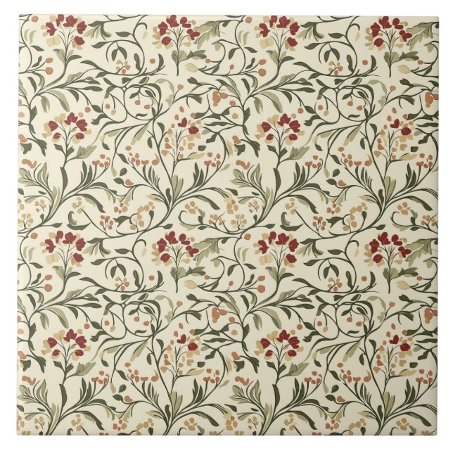 William Morris Pattern Fliese (Vorderseite)
