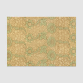 William Morris PATTERN in YELLOW Tissue Paper Seidenpapier