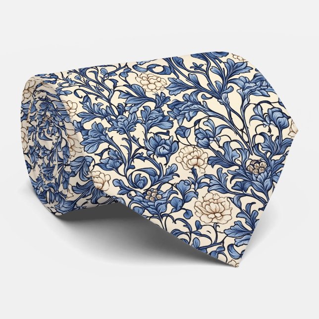 William Morris Pattern Krawatte (Gerollt)