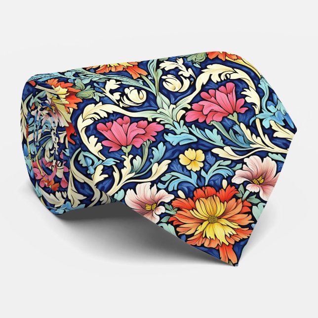 William Morris Pattern Krawatte (Gerollt)