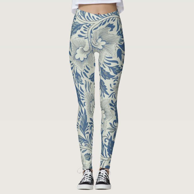 William Morris Pattern Leggings (Vorderseite)