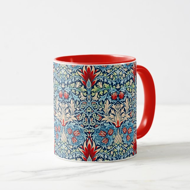 William Morris pattern, Snakeshead, Tasse (VorderseiteRechts)
