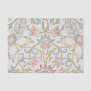 William Morris, Peach Pink Tulips Elegante Seidenpapier
