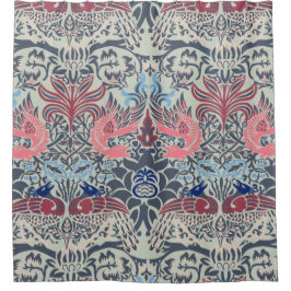 William Morris Peacock and Dragon Duschvorhang