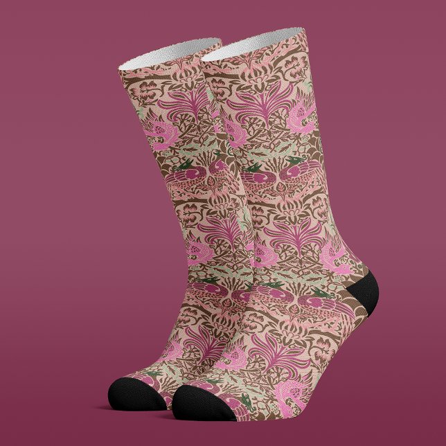 William Morris Peacock and Dragon Socks Socken (Von Creator hochgeladen)