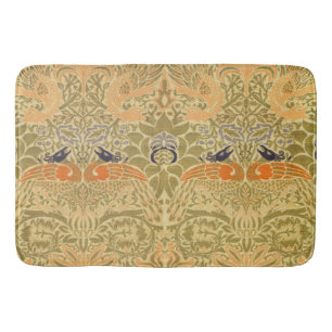 William Morris Peacock & Dragon Arts & Crafts Badematte