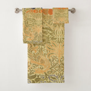 William Morris Peacock & Dragon Arts & Crafts Badhandtuch Set