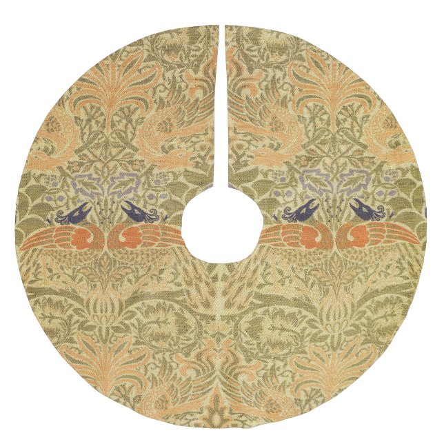 William Morris Peacock & Dragon Arts & Crafts Polyester Weihnachtsbaumdecke (Vorderseite)