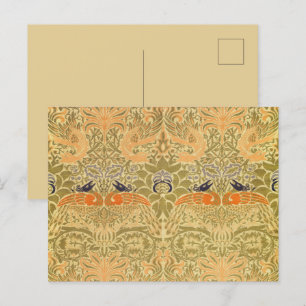 William Morris Peacock & Dragon Arts & Crafts Postkarte