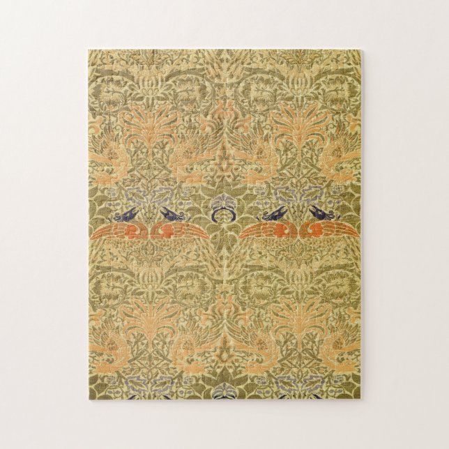 William Morris Peacock & Dragon Arts & Crafts Puzzle (Vertikal)