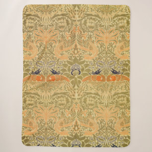 William Morris Peacock Dragon Vintage Arts Crafts  Sherpadecke