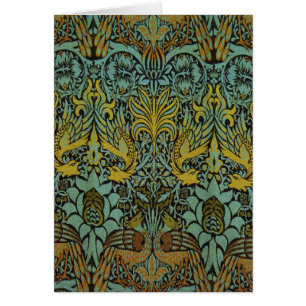 William Morris Peacock Dragon Wallpaper
