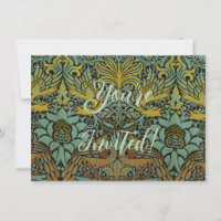 William Morris Peacock Dragon Wallpaper