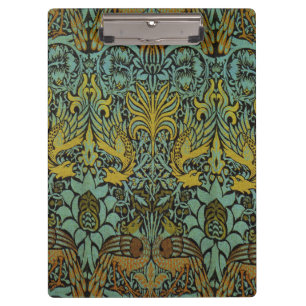 William Morris Peacock Dragon Wallpaper Klemmbrett