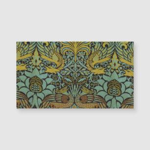 William Morris Peacock Dragon Wallpaper Magnetkarte
