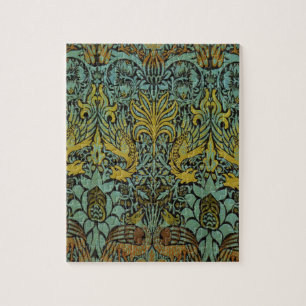 William Morris Peacock Dragon Wallpaper Puzzle