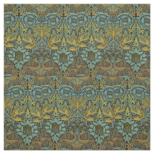 William Morris Peacock Dragon Wallpaper Stoff
