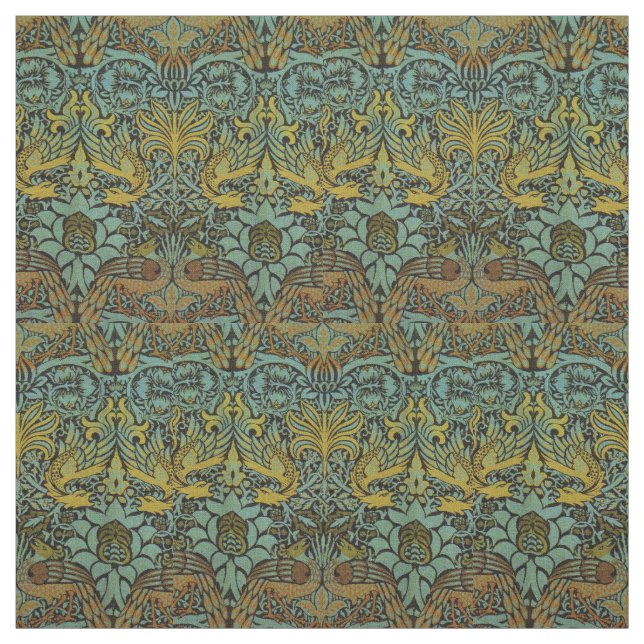 William Morris Peacock Dragon Wallpaper Stoff (Muster)