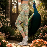 William Morris Peacock und Dragon Capri Leggings<br><div class="desc">Vector Anpassung des Vintagen William Morris Stoffdesigns Peacock und Dragon aus dem Jahr 1878.</div>