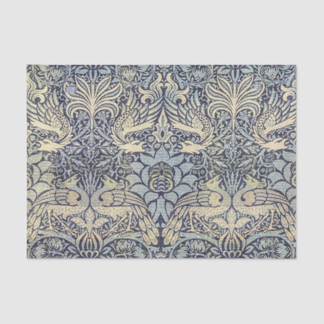 William Morris Peacock und Dragon Seidenpapier (Vorderseite)