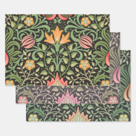 William Morris Persian Floral Antique Geschenkpapier Set