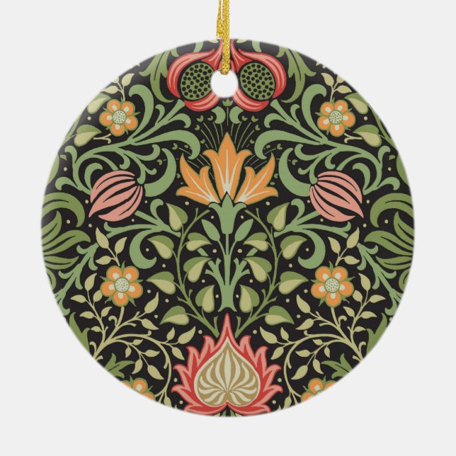 William Morris Persian Floral Antique Keramik Ornament (Hinten)