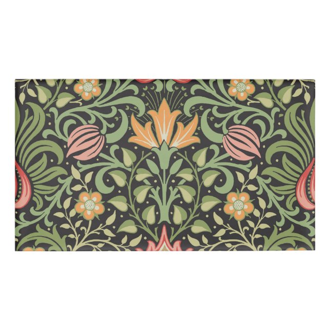 William Morris Persian Floral Antique Namenschild (Vorderseite)