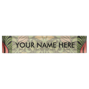 William Morris Persian Floral Antique Namensplakette