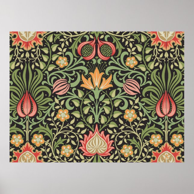 William Morris Persian Floral Antique Poster (Vorne)