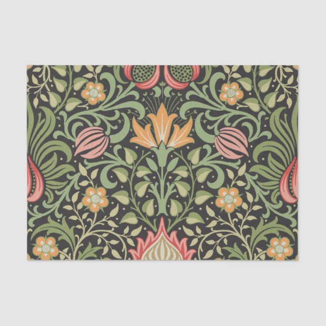 William Morris Persian Floral Antique Seidenpapier (Vorderseite)