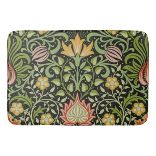 William Morris Persian Floral Botanical Design Badematte