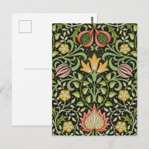 William Morris Persian Floral Botanical Design Postkarte