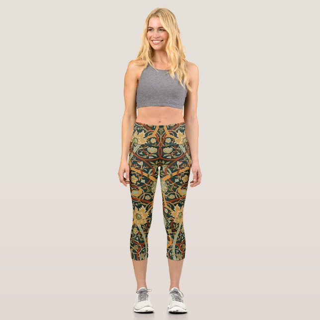 William Morris Persian Oriental Tepet Art Capri Leggings (Vorderseite)