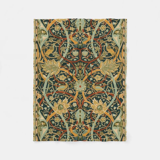 William Morris Persian Oriental Tepet Art Fleecedecke (Vorderseite)