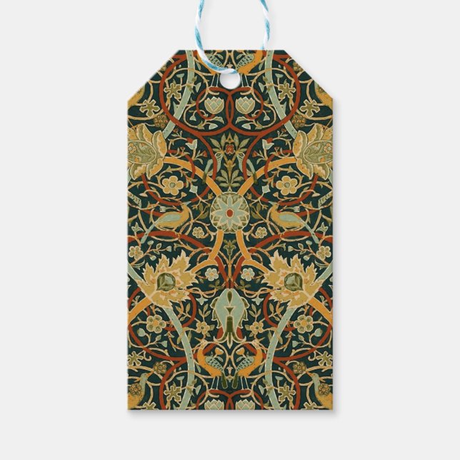 William Morris Persian Oriental Tepet Art Geschenkanhänger (Vorderseite)