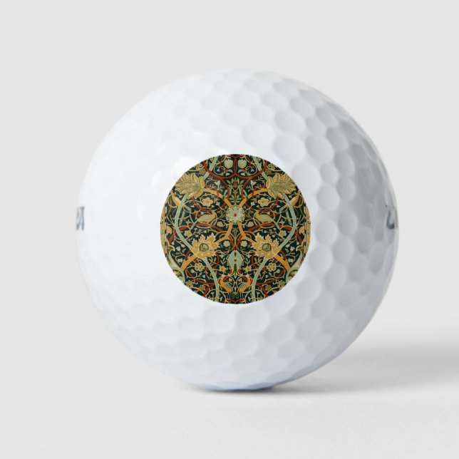 William Morris Persian Oriental Tepet Art Golfball (Vorderseite)