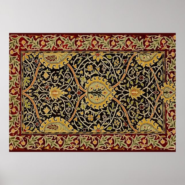 William Morris Persian Tepet Art Print Design Poster (Vorne)
