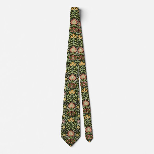 William Morris Persischer Floral Botanischer Entwu Krawatte (Vorderseite)
