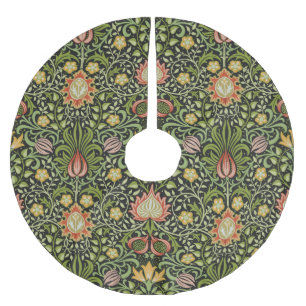 William Morris Persischer Floral Botanischer Entwu Polyester Weihnachtsbaumdecke
