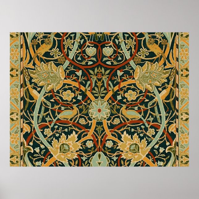 William Morris Persischer Orientalischer Teppich K Poster (Vorne)