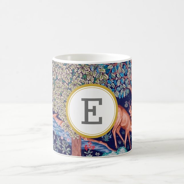 William Morris PERSONALISIERT INITIAL Kaffeetasse (Mittel)