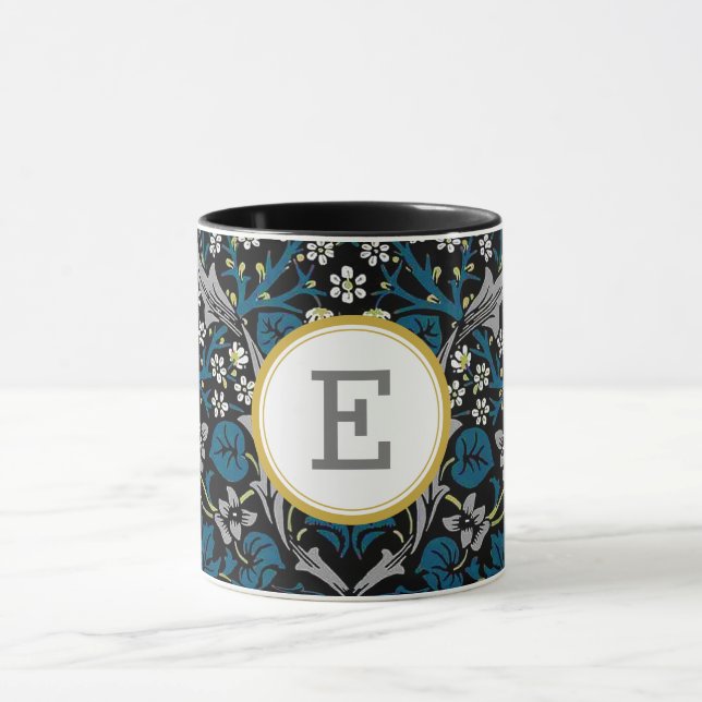 William Morris PERSONALISIERT INITIAL Tasse (Zentrum)