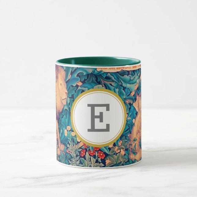 William Morris PERSONALISIERT INITIAL Tasse (Zentrum)