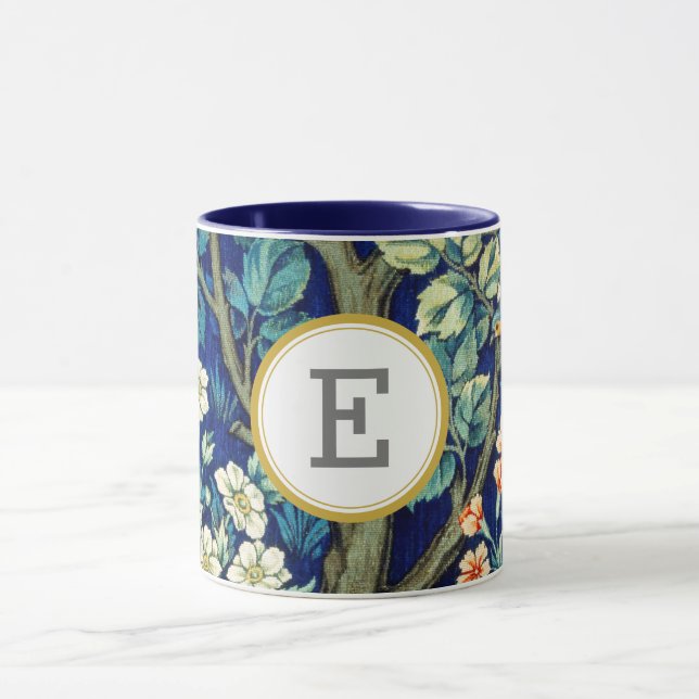 William Morris PERSONALISIERT INITIAL Tasse (Zentrum)