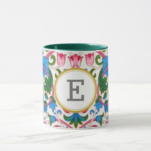 William Morris PERSONALISIERT INITIAL Tasse (Zentrum)