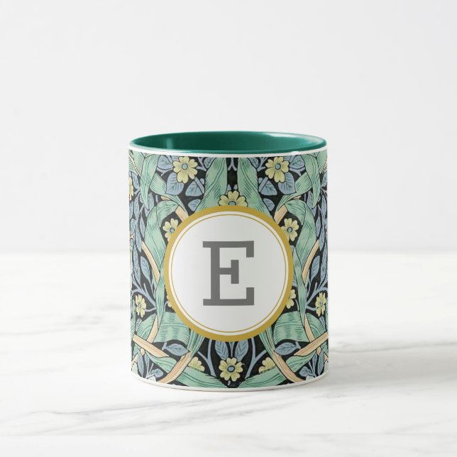 William Morris PERSONALISIERT INITIAL Tasse (Zentrum)