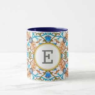 William Morris PERSONALISIERTE INITIALE Tasse