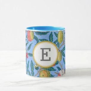 William Morris PERSONALISIERTER INITIALBUCHSTABE Tasse